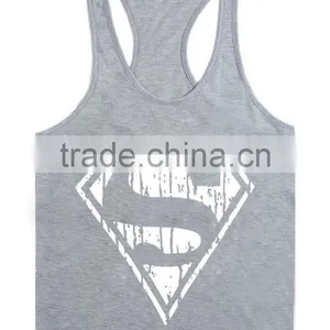 Superman Gym Singlets Mens Tank Tops Wholesale,Bodybuilding Equipment Fitness Men's Gym Stringer Tank Top Sports Clothes thumbnail-6