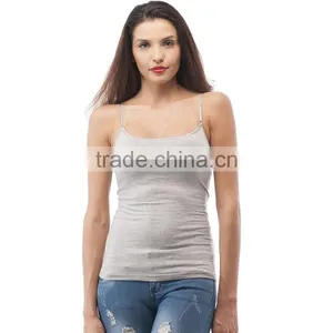 China Tank Top Manufacturer Wholesale Plain Design Cotton Ladies Gym Tank Top thumbnail-5