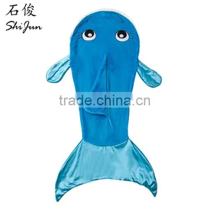 ShiJ Tails Dolphin Blanket For Kids Blue Shaker Flannel / Children Gift thumbnail-1