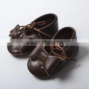 Lace Fix Leather Baby Moccasins, Baby Moccasins With Lace thumbnail-4