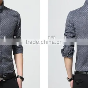 2016 NEW Arrive Coming Shirt for Men Turn up Collar Button up Contrast Color Vivid Green Heart Printing thumbnail-6