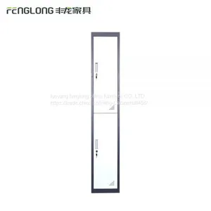 Hot Selling 2 Doors Steel Storage Locker Cabinet for Clothes thumbnail-1