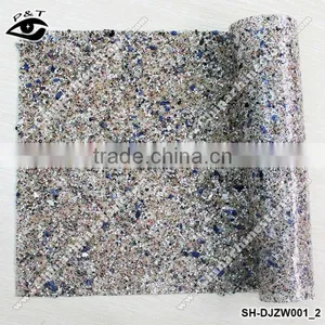 New Designs Hot Fix Rhinestone Mesh Iron on Crystal Mesh Trim Epoxy Stones Mixed Design for Garment thumbnail-1