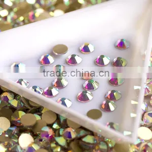 NHF 2058 CrystalAB Chaton Flat Back Glass Nail Rhinestones thumbnail-6
