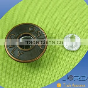 Plating Zinc Alloy Metal Red Antique Copper Screw Jeans Button for Denims thumbnail-2
