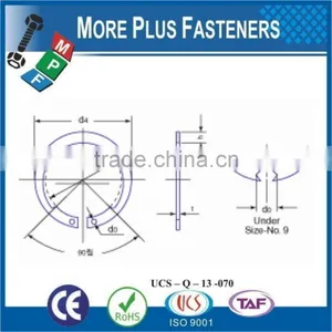 Made In Taiwan Rings External Circlip Internal Circlip Inverted Internal Circlip Ring Clip Retainer E Clip thumbnail-2
