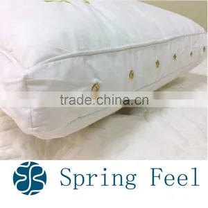 Top Grade 100% Cotton Shell Fabric Pocket Spring Coil Pillow thumbnail-3