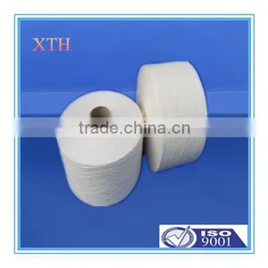 Wuhan Supplier Wholese Raw White Ne 20/2 100 Percent Virgin Polyester Spun Yarn for Kniting thumbnail-1