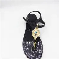 Oil Drop Beautiful Comfortable Pvc Lady Sandals High Quality Lady Shoes thumbnail-1