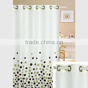90gsm Printed With Stripe Waterproof Anti Mildew Polyester Shower Curtain thumbnail-1