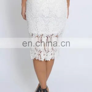 Charming Knee-Length White Lace Skirt thumbnail-2