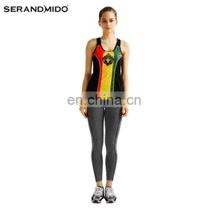 Lion Printing Women Dylan Sports Breathable Sexy Digital Printing Tank Top thumbnail-1
