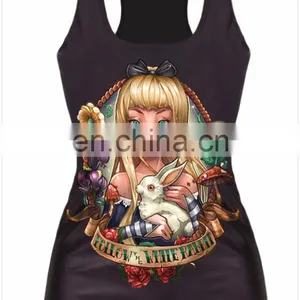 Street Style Fashion Ladies Printed Vest thumbnail-1