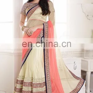 Party Wear Half&Half Saree. thumbnail-3