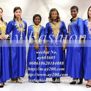 Guangzhou Women Garment Factory African Bazin Embroidery Design Dress thumbnail-3