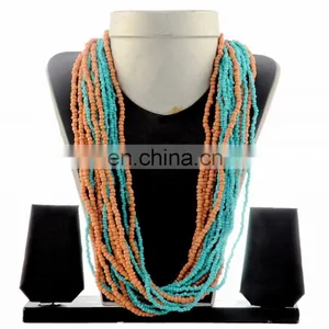 Vinatge Pearl Neckalce- Indian Fashion Jewelry-Belly Dance Jewelry thumbnail-4