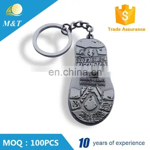 Custom Made Promotion Gifts Footprint Shaped Metal Keychain thumbnail-4