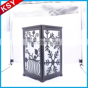 Newest Fashionable Design White Antique Bird Lantern Tabletop Metal Candle Holder thumbnail-2