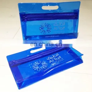 Custom Zippered Wholesale Waterproof High Quality Clear PVC Travel Cosmetic Toiletry Bag thumbnail-6