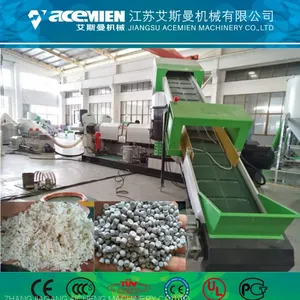 PP PE HDPE LDPE Plastic Granules Extrusion Machine Plastic Recycling Machine thumbnail-5
