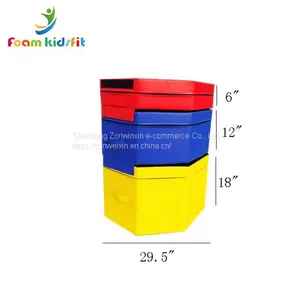 New Design Plyo Soft Octagonal Jump Box Octagonal Mat for Fitness Body Building thumbnail-2
