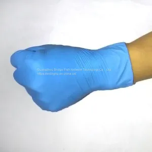 Wholesale Blue Powder Free Non-Medical Nitrile Gloves With High Quality Disposable NItrile Gloves thumbnail-1
