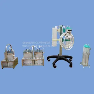 Surgery Operating Theater Using Medical Vauum Suction Regulator Trolley Set With 2 / 4 / 8 Liter Suction Liquid Collecting Jars thumbnail-1