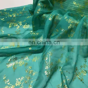 Cheap High Quality 100% Polyester 30D Bronzing Soft Polyester Chiffon Fabric for Women Dress thumbnail-3