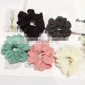 Xugar Hair Accessories Chiffon Hair Scrunchies Solid Elastic Ties Rubber Gum Hair Rubber Ponytail Holder Rope Bands thumbnail-1