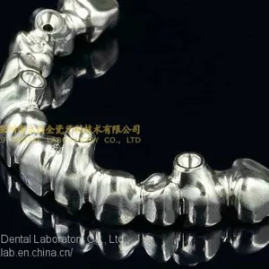 Full-arch Implant Bridge Prosthesis, Implant Denture Framework, Implant Prosthesis, Laboratoire Dentaire, Dentallabor, Laboratorio Dental, Dental Laboratory, Shenzhen LJ Dental Lab China thumbnail-3