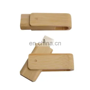 Wooden Swivel Pendrive Usb Flash Drive thumbnail-1