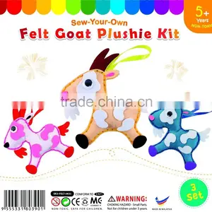 Felt Goat Plushie Pack of 3 thumbnail-1