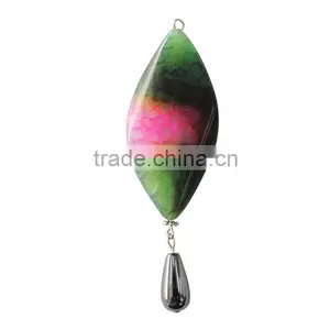 Wholesale Gemstone Beads Agate Pendant Natural Agate Gemstone Necklace Pendant thumbnail-1