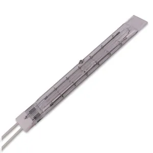 OYATE Quartz Infrared Halogen Heat Lamp 775mm 2200w Half White Twin Tube Heat Lamps thumbnail-1