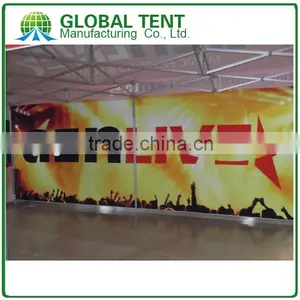 Custom Print Aluminum Pop Up Pagoda Tent 3x6m ( 10ft X 20 Ft), Printed Canopy & Valance, 1 Full Backwall &2 Half Walls thumbnail-2