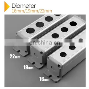 16mm/19mm/22mm Waterproof Aluminium Alloy Metal Push Button Switch Box With Outdoor Power Control Box thumbnail-4