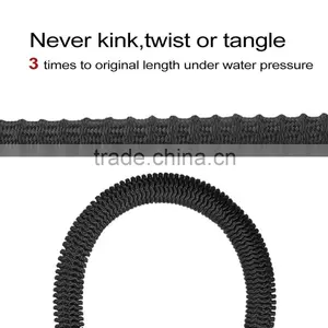 50 Ft Expandable Garden Hose Extra Strength Fabric,Double Latex Core,3/4 Snake Magic Pocket Water Hoses 8 Pattern Spray Nozzle thumbnail-3