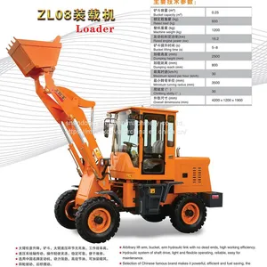 CE CERTIFIED CHEAPER PRICE GUARDEN USE 600 KG MINI WHEEL LOADER FOR SALE thumbnail-3
