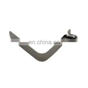 Custom 65Mn Steel V Shape Clip Double Button Clip for Tube thumbnail-2