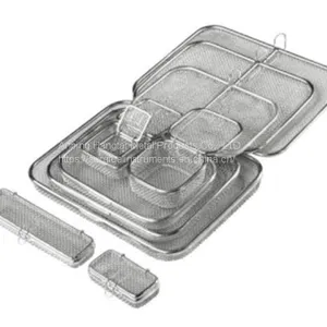Wire Baskets With Lids Wire Baskets With Lids Full Micro Perforated Trays thumbnail-1