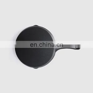 Enamel Cast Iron Pan Steak Fryer Household Non-stick Old Iron Pan 26cm Uncoated 3 Set Frying Pan thumbnail-3