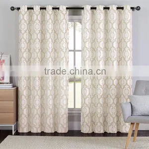 100%Polyester Factory Cheap Jacquard Luxury Curtain Design Living Room Curtains thumbnail-5