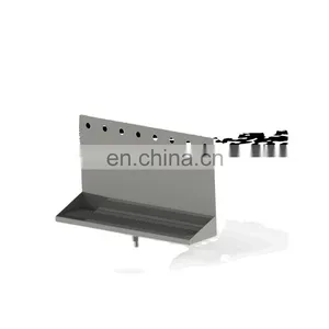 Shank Mounted Drip Tray Brushed Stainless With Drain 8 Faucets thumbnail-1