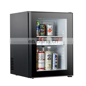 China Decorative Hotel Beauty Energy Saving 12v India Cold Storage Glass Small Single Door Fridge Mini Refrigerator Low Price thumbnail-3