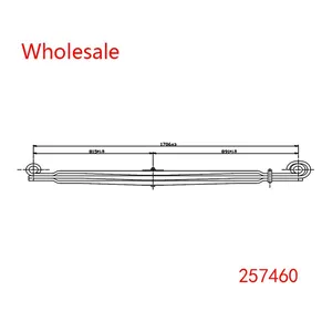 257460 Heavy Duty Vehicle Front Axle Parabolic Spring Arm Wholesale For Volvo thumbnail-1