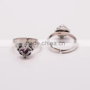 PINK TOPAZ TOE RING ,925 Sterling Silver Jewelry Wholesale,WHOLESALE SILVER JEWELRY,SILVER EXPORTER,SILVER JEWELRY FROM INDIA thumbnail-1