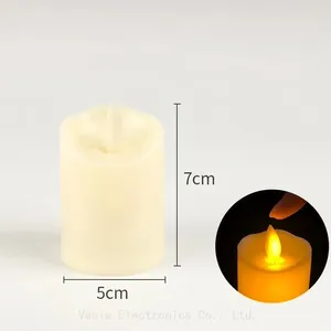 6-Piece Flameless LED Pillar Candles Set, Remote Control & Adjustable Brightness for Romantic Ambiance thumbnail-3