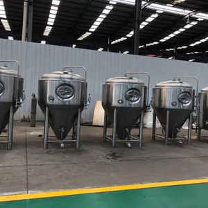 1000L 2Vessles Brewhouse+Hot Water Tank Craft Beer Equipment With Fermentation thumbnail-3