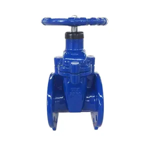 DIN DN100 PN16 Cast Iron GG25 GGG50 Ductile Iron GGG40 Gate Valve Non-Rising Stem EPDM Soft Seal Gate Valve thumbnail-2