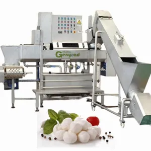 Genyond 150-250kg/h Kapazität Mozzarella-Käse-Schneide-, Koch-, Streck- und Formmaschine thumbnail-5